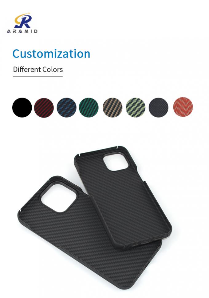 Matte Finish iPhone 13 Mini Cover With Plastic Ring Design Aramid Fiber