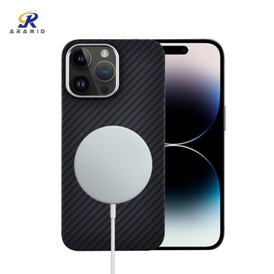 Magnetic Support Wireless Charging Strong Suction Aramid Fiber Phone Case For iPhone 14