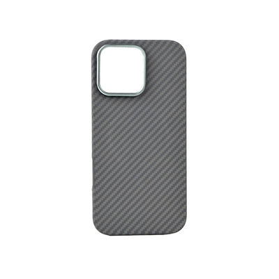 Thin 0.8mm 16g Weight Magnetic Aramid Fiber Phone Case for iPhone 16 Pro with Side Injection and Full Cover