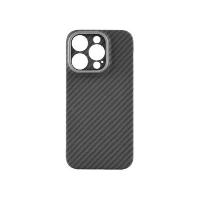 2024 Customized Cutting Frame Aramid Carbon Fiber Phone Cover for iPhone 16 with 0.8mm Thickness and 16g Weight