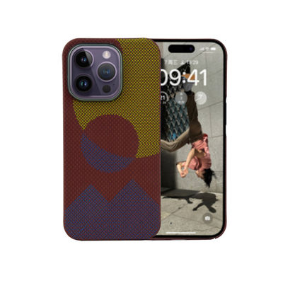 Luxury Customized Pattern Aramid Carbon Fiber Phone Case for iPhone 16 Pro Max with 0.8mm Thickness and 16g Weight
