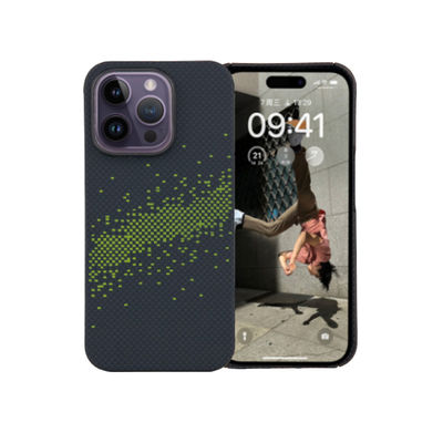 2024 New Luxury Customized 0.8mm Thickness 16g Weight Aramid Fiber Phone Case for iPhone 16 Pro Max