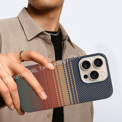 Customized Sunset Pattern Super Thin Aramid Carbon Fiber Mobile Cover for iPhone 17 Pro