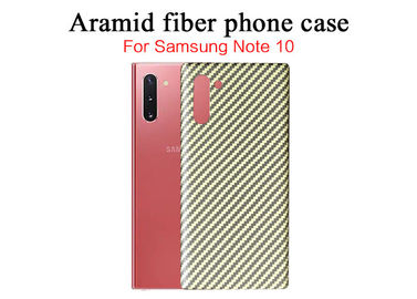 Yellow Matte Twill Aramid Samsung Note 10 Waterproof Case