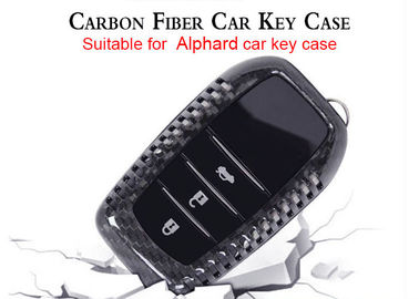 Alphard Black Anti Scratch Carbon Fiber Car Key Case