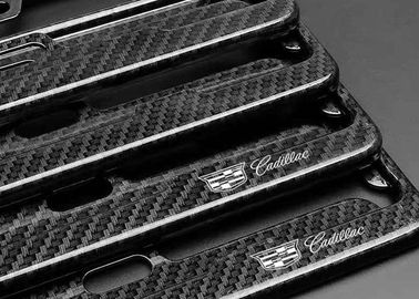 High Strength Recycle Cadillac Carbon Fiber License Frame