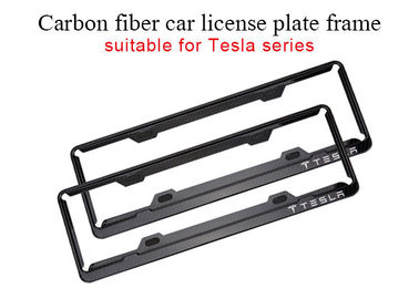 Rust Resistant Tesla Carbon Fiber License Plate Frame