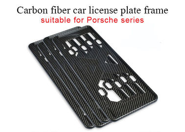 Wear Resistant Porsche Carbon Fiber License Plate Frame