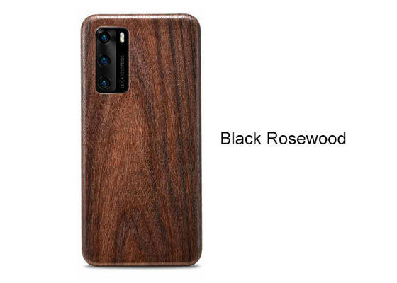 Natural Scratch Resistant Engraved Wooden Phone Case For Huawei P40