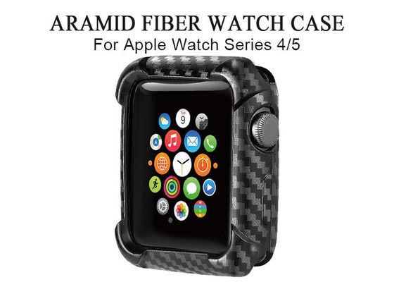 Black Color Aramid Fiber Apple Watch Protective Case