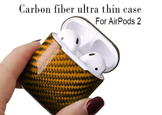 Impermeable Glossy Finish Carbon Fiber Airpods 2 Case