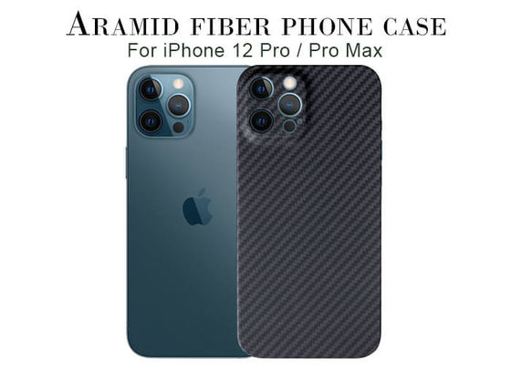 Super Slim Full Cover iPhone 12 Pro Aramid Phone Case Carbon Fiber Cover