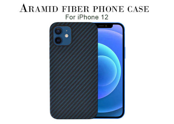 Super Slim Beautiful Blue Aramid Fiber iPhone Case For iPhone 12 Pro Max