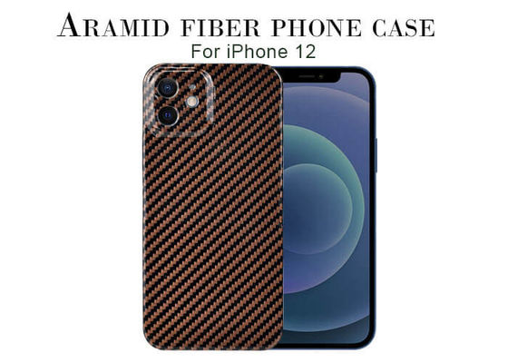0.65mm Thickness Ultra Light Glossy Carbon Aramid Fiber iPhone 12 Case