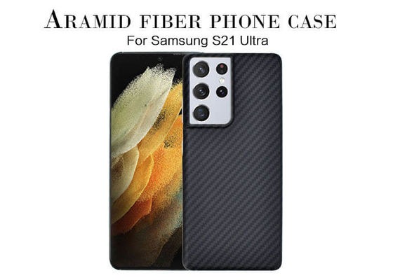 Ultra Slim Samsung S21 Ultra Aramid Fiber Cover With 3D Texture