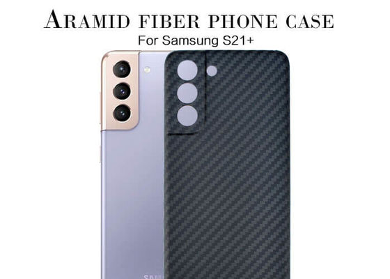 Twill Design Aramid Phone Case For Samsung S21 Plus Carbon Fiber Case