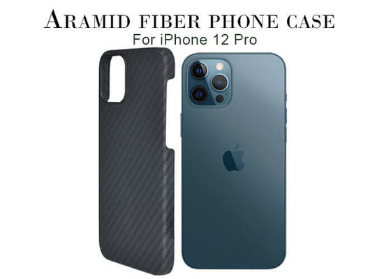 Thickness 0.65mm Matte Finish iPhone 12 Pro Aramid Phone Case