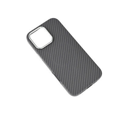 Thin 0.8mm 16g Weight Magnetic Aramid Fiber Phone Case for iPhone 16 Pro with Side Injection and Full Cover