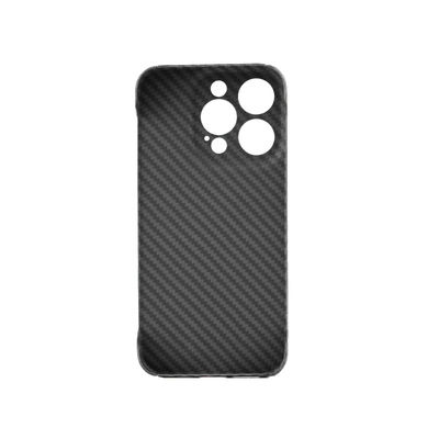 2024 Customized Cutting Frame Aramid Carbon Fiber Phone Cover for iPhone 16 with 0.8mm Thickness and 16g Weight