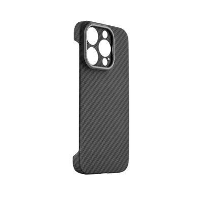 2024 Customized Cutting Frame Aramid Carbon Fiber Phone Cover for iPhone 16 with 0.8mm Thickness and 16g Weight