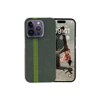 Customized Pattern Aramid Fiber Phone Case for iPhone 16 Pro Max with 0.8mm Thickness and 16g Weight