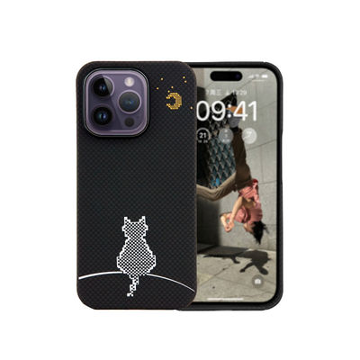 Ultra Thin 0.8mm Thickness 16g Weight Dirt-resistant Aramid Fiber Phone Case for iPhone 16 Pro Max
