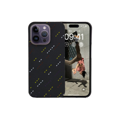Customized Pattern Logo Power Case Anti-Knock Aramid Carbon Fiber Phone Case for iPhone 16 Pro Max