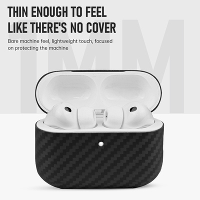 Black Color Carbon Aramid Fiber Earphone Case for AirPods Pro 3