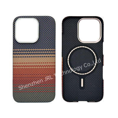 Customized Sunset Pattern Super Thin Aramid Carbon Fiber Mobile Cover for iPhone 17 Pro