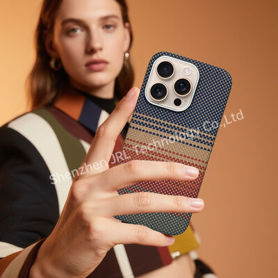 Customized Sunset Pattern Super Thin Aramid Carbon Fiber Mobile Cover for iPhone 17 Pro