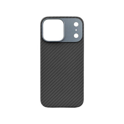 Customized Metal Frame Ultra Thin Aramid Carbon Fiber Mobile Cover for iPhone 17 Pro