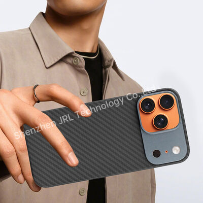 Customized Metal Frame Ultra Thin Aramid Carbon Fiber Mobile Cover for iPhone 17 Pro