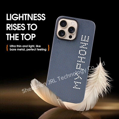 Glow In The Dark Super Light Aramid Carbon Fiber Mobile Cover for iPhone 17 Pro