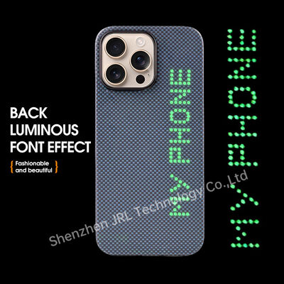 Glow In The Dark Super Light Aramid Carbon Fiber Mobile Cover for iPhone 17 Pro