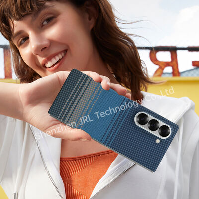 Customized Blue Color Strong Suction Aramid Fiber Phone Case For Samsung Galaxy Fold7