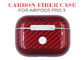 Airpods Pro 3 Red Waterproof 3K Carbon Fiber Airpods Case