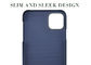 Blue Color iPhone 11 Pro Max Aramid Fiber Case Carbon Fiber Case