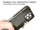 Camera Protective Full Cover Carbon  Fiber Phone Case For iPhone 12 Pro Max
