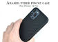 Plastic Ring Black Color Aramid Fiber Phone Case For iPhone 12 12 Pro