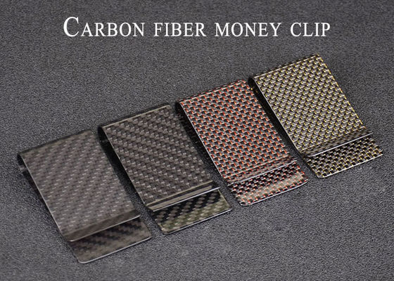 Business Style 70mm*37mm Carbon Fiber Money Clips