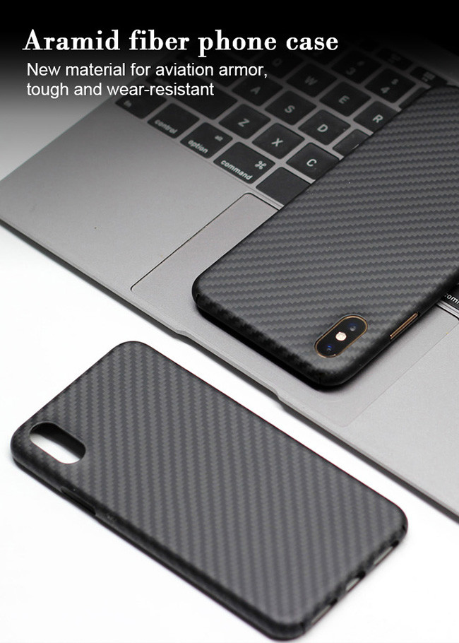 Bulletproof Wireless Charging Aramid Phone Case For iPhone X